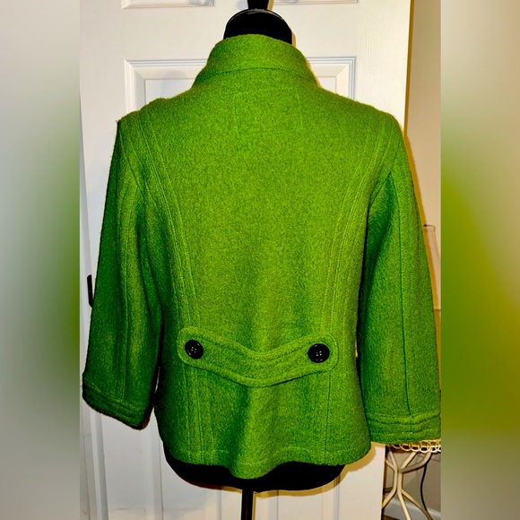 L.A.L. Green & Black Wool Blazer - Picture 2 of 6